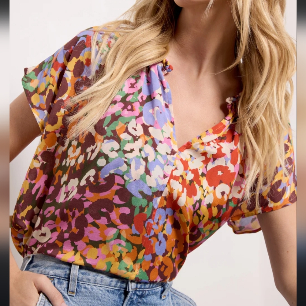 Velvet By Graham & Spencer Anthropologie Trixy Blouse-NWT